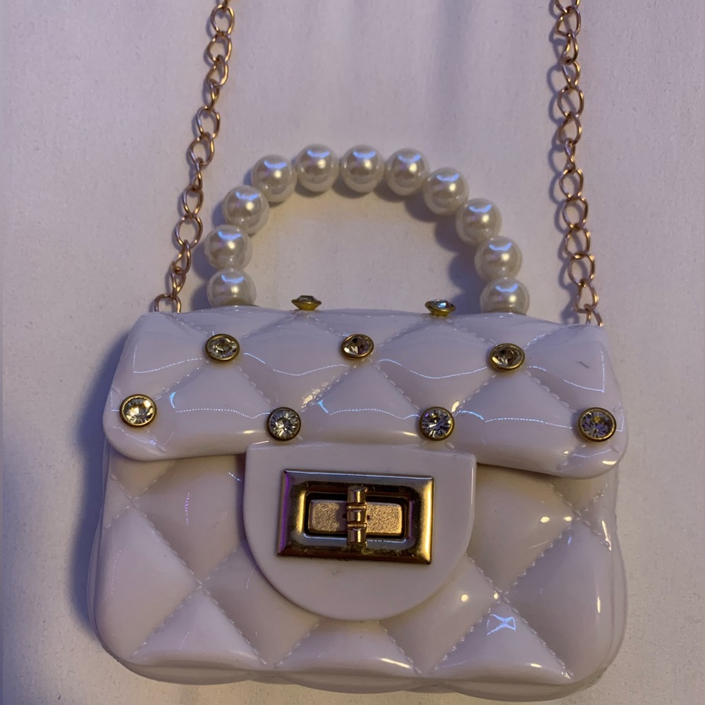 Rhinestone Mini Girls Crossbody Purse / Handbag - Picture 4 of 6